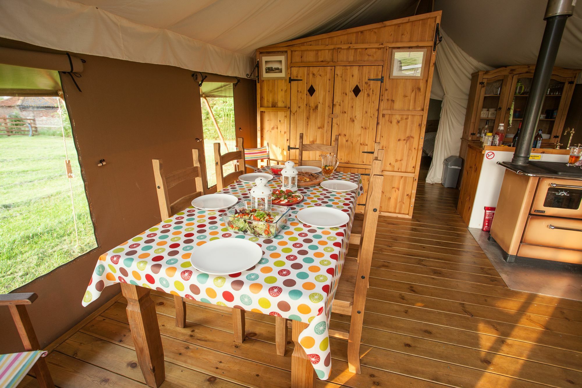 Dawn Chorus Holidays Luxe tent Beccles